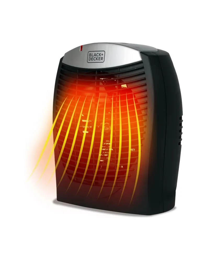 BLACK+DECKER Electric 1500W Oscillating Ceramic Tower Space Heater, Black 