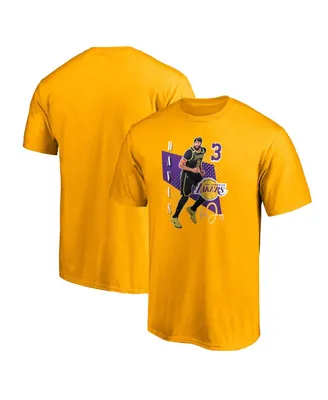 Men's Anthony Davis Gold Los Angeles Lakers Pick Roll T-shirt
