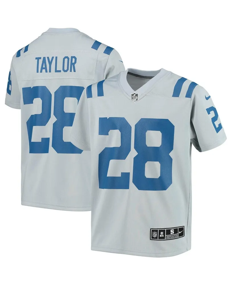 Youth Nike Jonathan Taylor Gray Indianapolis Colts Atmosphere Game Jersey