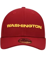 Boys Burgundy Washington Football Team Wordmark League 9FORTY Adjustable Hat