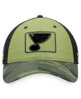 Men's Camo and Black St. Louis Blues Military Appreciation Snapback Hat