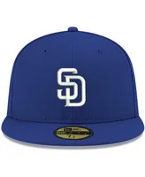 Men's Royal San Diego Padres Logo White 59FIFTY Fitted Hat