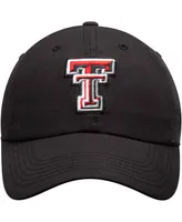 Men's Black Texas Tech Red Raiders Primary Logo Staple Adjustable Hat