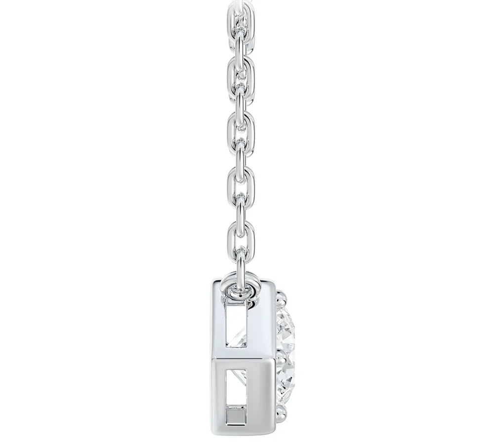 Portfolio by De Beers Forevermark Diamond Honeycomb Solitaire Pendant Necklace (1/ ct. t.w.) in 14k White or Yellow Gold