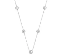 Portfolio by De Beers Forevermark Diamond Honeycomb Station Statement Necklace (7/8 ct. t.w.) in 14k White or Yellow Gold, 16" + 2" extender