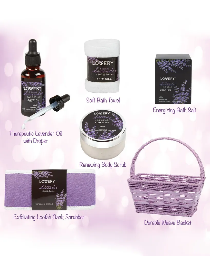 Lavender and Jasmine Body Care 10 Piece Gift Set