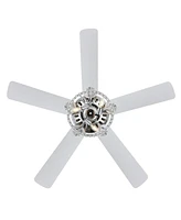 Kristie 3-Light Modern Glam Drum Led Ceiling Fan with Remote