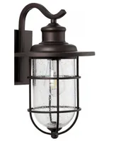 Westfield 1-Light Rustic Industrial Cage Led Outdoor Lantern