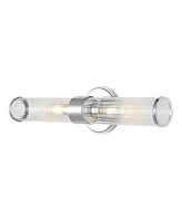 Cecil 2-Light Tall Cylinder Modern Mid-Century Led Vanity