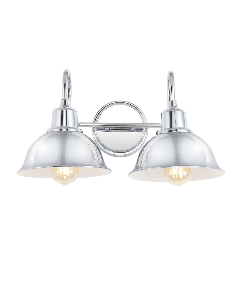 Frisco 2-Light Farmhouse Industrial Led Vanity
