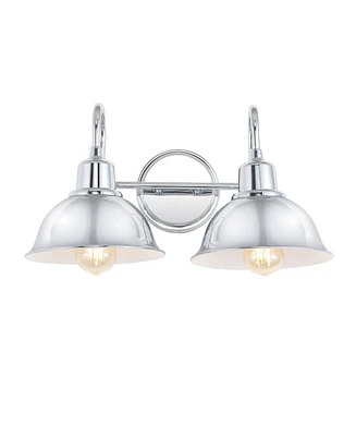 Frisco 2-Light Farmhouse Industrial Led Vanity