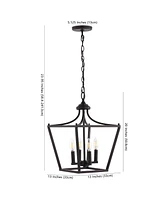 Camden -Light Iron Classic Midcentury Pendant Lantern