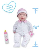 La Baby Caucasian 16" Soft Body Baby Doll Outfit