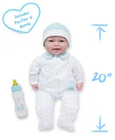 La Baby Caucasian 20" Soft Body Baby Doll Outfit