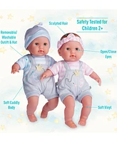 Berenguer Boutique Twins 15" Soft Body Baby Doll