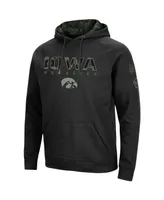 Men's Black Iowa Hawkeyes Oht Military-Inspired Appreciation Camo Pullover Hoodie