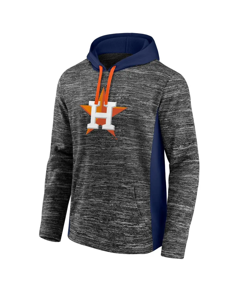 Men's Gray, Navy Houston Astros Instant Replay Color Block Pullover Hoodie