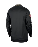 Men's Black, Camo Georgia Bulldogs Military-Inspired Appreciation Performance Pullover Sweatshirt