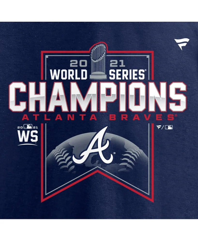 Men's Navy Atlanta Braves 2021 World Series Champions Locker Room T-shirt