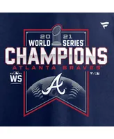 Men's Navy Atlanta Braves 2021 World Series Champions Locker Room T-shirt