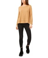 1.state Women's Long Sleeve Tie Back Cozy Knit Top