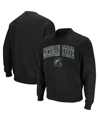 Men's Michigan State Spartans Arch Logo Crew Neck Sweatshirt