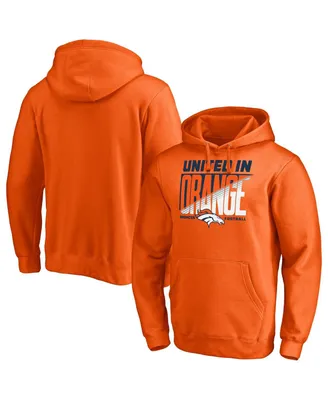 Men's Orange Denver Broncos Hometown Collection United In Orange Logo Pullover Hoodie