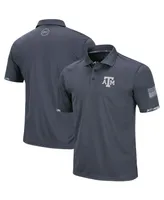 Men's Big and Tall Charcoal Texas A M Aggies Oht Military-Inspired Appreciation Digital Camo Polo Shirt