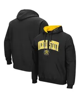 Colosseum Men's Wichita State Shockers Arch and Logo Pullover Hoodie