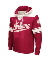 Men's Crimson Indiana Hoosiers 2.0 Lace-Up Logo Pullover Hoodie