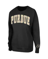 Women's Black Purdue Boilermakers Campanile Pullover Sweatshirt