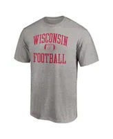 Men's Heathered Gray Wisconsin Badgers First Sprint Team T-shirt