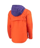 Men's Orange, Purple Clemson Tigers Player Quarter-Zip Jacket