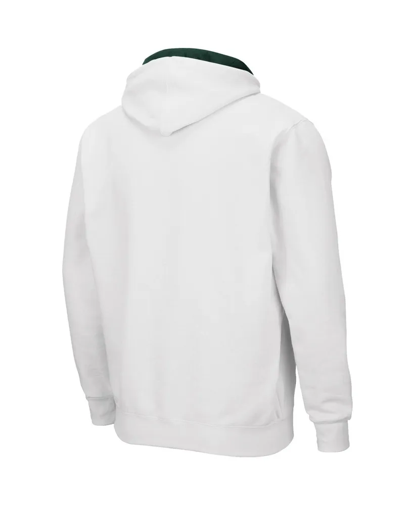 Men's White Miami Hurricanes Arch Logo 3.0 Full-Zip Hoodie