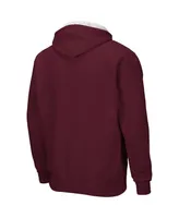 Men's Maroon Mississippi State Bulldogs Arch Logo 3.0 Pullover Hoodie