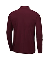 Men's Heathered Gray, Maroon Texas A M Aggies Prospect Quarter-Zip Jacket