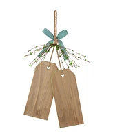 Glitzhome 24" St. Patrick's Wooden Doorknob Hanging Decor