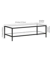 Hera 54" Coffee Table with Shelf