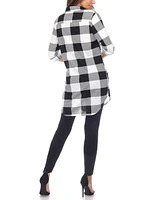 Women's Plaid Tunic Shirt