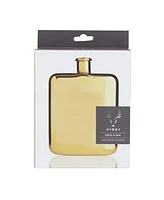 Viski Belmont 14k Gold-Plated Drinking Flask, 6 Oz