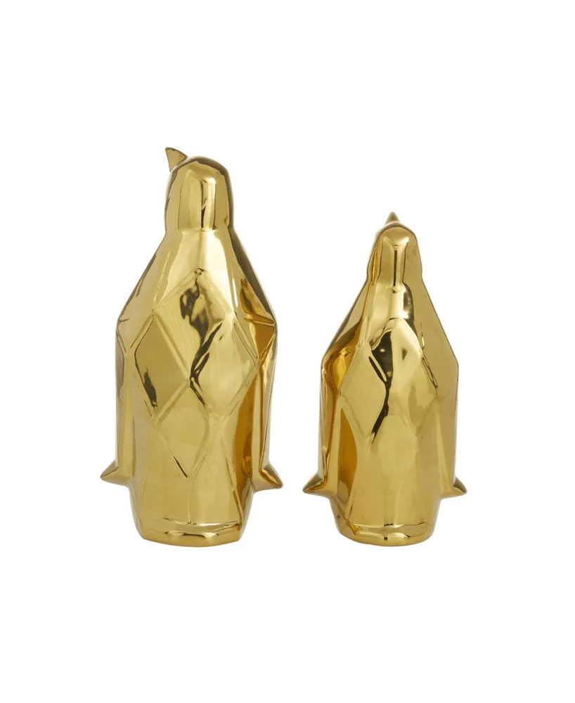 CosmoLiving by Cosmopolitan Glam Sculpture, Set of 2 - Gold