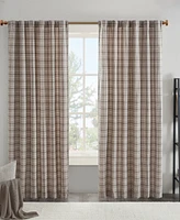 Madison Park Anaheim Plaid Curtain 1 Panel for bedroom, Rob Pocket/Back Tab fit up to 1.25 inches rod Single Living Room