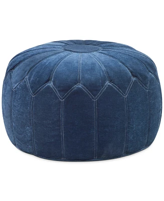 Georgia Fabric Accent Pouf