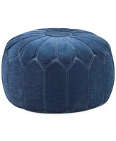 Georgia Fabric Accent Pouf