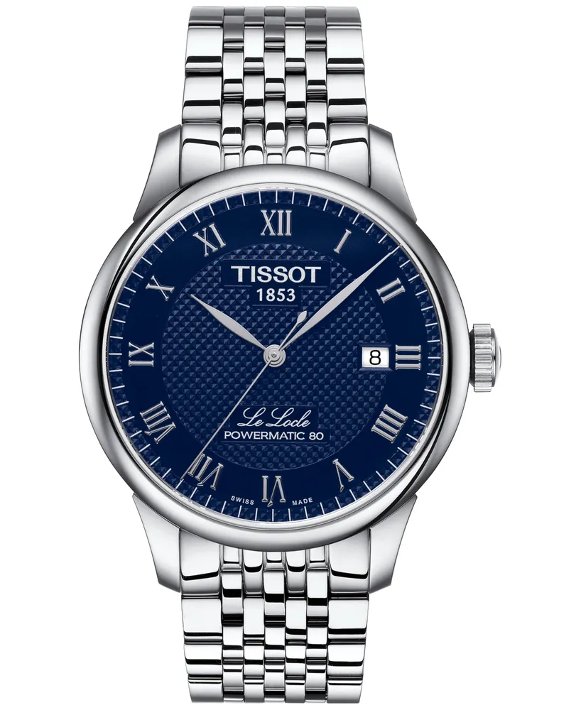 Tissot Men's Le Locle Powermatic 80 Automatic Stainless Steel Bracelet Watch 39.3mm