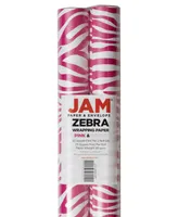 Jam Paper Gift Wrap 50 Square Feet Zebra Print Wrapping Paper Rolls, Pack of 2
