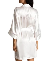 Linea Donatella Bridesmaid Satin Wrap Robe