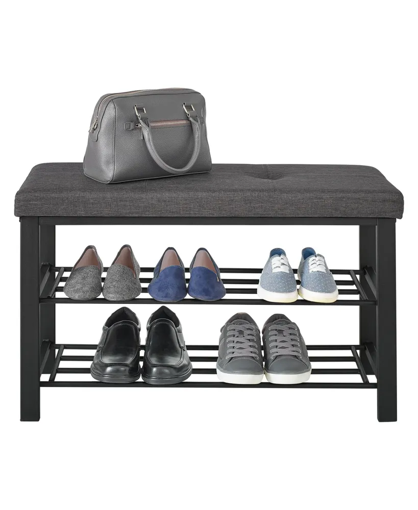 Neatfreak Fabric Upholstered Shoe Storage Bench