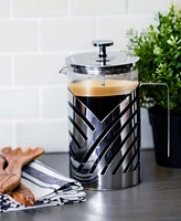 Ovente French Press Carafe Coffee and Tea Maker, 27 Ounces - Silver