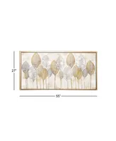 CosmoLiving by Cosmopolitan Brown Contemporary Canvas Wall Art, 27 x 55